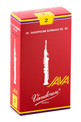 Vandoren Blatt Sopran Saxophon Java Filed Red Stärke: 2 von VANDOREN