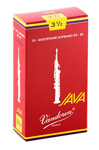 Vandoren Blatt Sopran Saxophon Java Filed Red Stärke: 3 1/2 von VANDOREN
