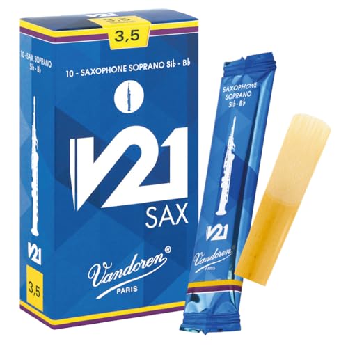 Vandoren Blatt Sopran Saxophon V21 Stärke: 3 1/2 Vandoren Blatt Sopran Saxophon V21 Stärke: 3 1/2 von VANDOREN
