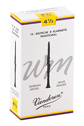 Vandoren CR1645T Bb Clarinet White Master Traditional Reeds Strength 4.5; Box of 10 von VANDOREN