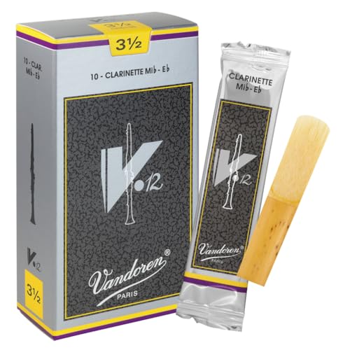Vandoren CR6135 V12 Eb Clarinet Reeds (Strength 3.5) (Pack of 10) von VANDOREN