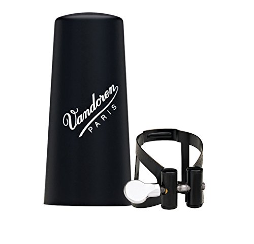 Vandoren LC52BP M/O Blattschraube und Kunststoffkappe für Eb-Klarinette, schwarzes Finish von VANDOREN