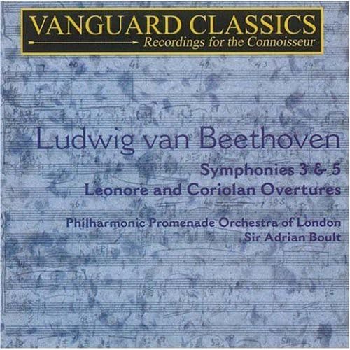 Symphonies 3 & 5 Egmont Overture Corilian Overture von VANGUARD