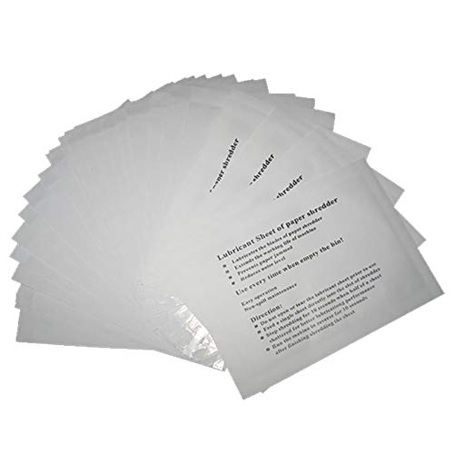 VANRA Ölpapier für Aktenvernichter,Shredder-Schmierblätter Shredder-Zubehör Ölblätter für alle Shredder-Typen,12Stück von VANRA