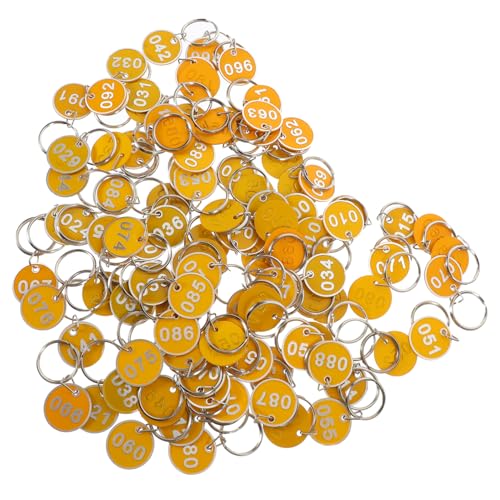 VANZACK 100Stücke Nummernschilder für Schlüsselanhänger Id Tags mit Ringen Nummerierte Schlüsselmarkierungen zur Organisation von Spinden VANZACK 100Stücke Nummernschilder für Schlüsselanhänger Id Tags mit Ringen Nummerierte Schlüsselmarkierungen zur Organisation von Spinden von VANZACK