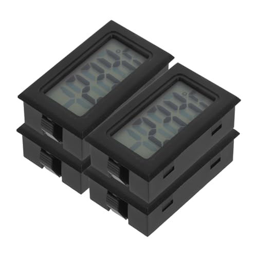 VANZACK 4 Stück Thermometer Thermostat für Wohnmobil-Temperaturmonitor Raumthermostat Reptilienthermostat Thermostat für den digitale Temperatur Mini-Hydrometer Plastik Schwarz VANZACK 4 Stück Thermometer Thermostat für Wohnmobil-Temperaturmonitor Raumthermostat Reptilienthermostat Thermostat für den digitale Temperatur Mini-Hydrometer Plastik Schwarz von VANZACK