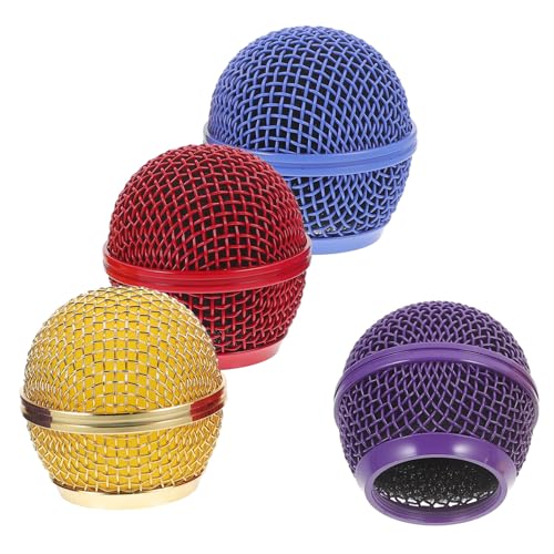 VANZACK 4Stücke Mikrofonabdeckungen Mikrofon Mesh Grillköpfe Und Ersatz Mikrofonkopf Netz Kompatibel Mit Hochwertiges Mikrofongitter VANZACK 4Stücke Mikrofonabdeckungen Mikrofon Mesh Grillköpfe Und Ersatz Mikrofonkopf Netz Kompatibel Mit Hochwertiges Mikrofongitter von VANZACK