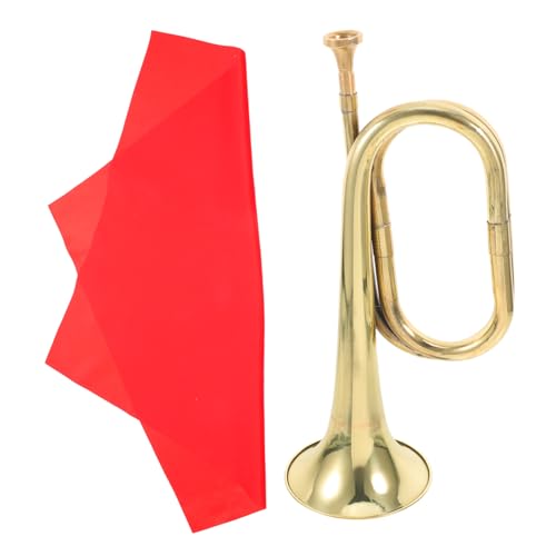 VANZACK Traditionelles Blechblasinstrument Trompete Aus Kupferlegierung Bugle Für Anfänger Leicht Und Tragbar Für Musikschüler Und Profis Rostbeständig Und Handfreundlich von VANZACK