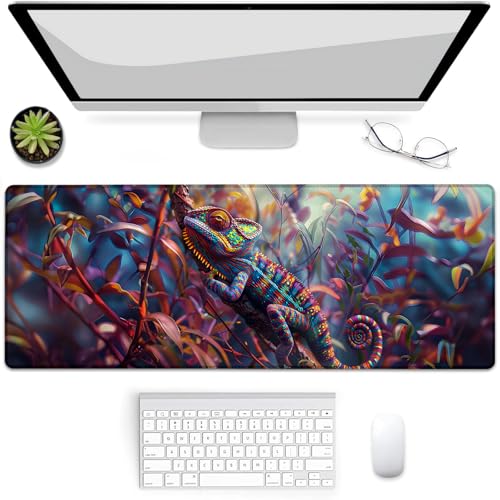 VANZEV Chameleon Gaming-Mauspad, Mauspad, Schreibtischmatte, rutschfeste Gummiunterseite, Mauspads für Computer, Laptop, Büro, Schule, Heimzubehör, Dekoration, Geschenke, 80 x 30 cm VANZEV Chameleon Gaming-Mauspad, Mauspad, Schreibtischmatte, rutschfeste Gummiunterseite, Mauspads für Computer, Laptop, Büro, Schule, Heimzubehör, Dekoration, Geschenke, 80 x 30 cm von VANZEV