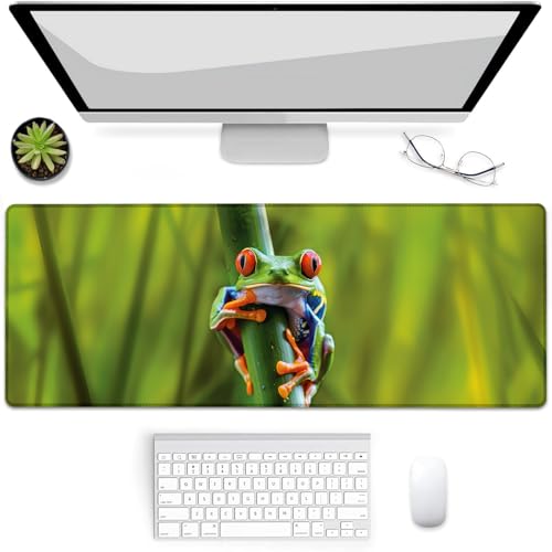 VANZEV Gaming-Mauspad mit Baumfrosch-Design, Schreibtischunterlage, rutschfeste Gummiunterseite, Mauspads für Computer, Laptop, Büro, Schule, Heimzubehör, Dekoration, Geschenke, 80 x 30 cm VANZEV Gaming-Mauspad mit Baumfrosch-Design, Schreibtischunterlage, rutschfeste Gummiunterseite, Mauspads für Computer, Laptop, Büro, Schule, Heimzubehör, Dekoration, Geschenke, 80 x 30 cm von VANZEV