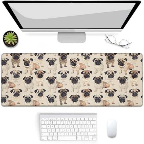 VANZEV Gaming-Mauspad mit Mops-Motiv, Schreibtischunterlage, rutschfeste Gummiunterseite, Mauspads für Computer, Laptop, Büro, Schule, Heimzubehör, Dekoration, Geschenke, 80 x 30 cm VANZEV Gaming-Mauspad mit Mops-Motiv, Schreibtischunterlage, rutschfeste Gummiunterseite, Mauspads für Computer, Laptop, Büro, Schule, Heimzubehör, Dekoration, Geschenke, 80 x 30 cm von VANZEV