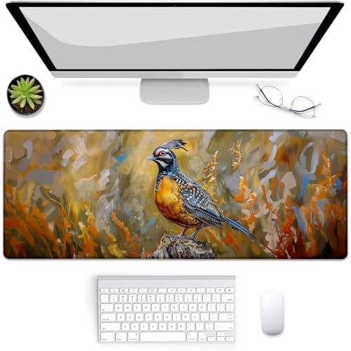 VANZEV Wachtelvogel Gaming-Mauspad, Mauspad, Schreibtischmatte, rutschfeste Gummiunterseite, Mauspads für Computer, Laptop, Büro, Schule, Heimzubehör, Dekoration, Geschenke, 80 x 30 cm VANZEV Wachtelvogel Gaming-Mauspad, Mauspad, Schreibtischmatte, rutschfeste Gummiunterseite, Mauspads für Computer, Laptop, Büro, Schule, Heimzubehör, Dekoration, Geschenke, 80 x 30 cm von VANZEV