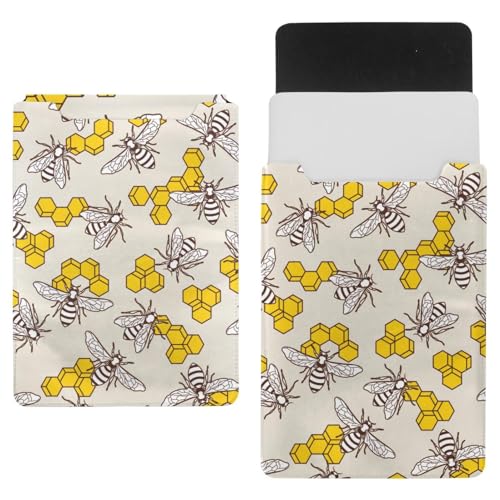 Laptop-Hülle, Tragetasche, Schutzhülle, 1,239,5 cm, wasserdicht, schmal, für Tablet, Notebook, Bienen und Waben von VAPOKF