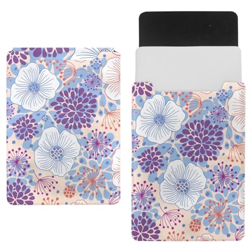Laptop-Hülle, Tragetasche, Schutzhülle, 1,239,5 cm, wasserdicht, schmal, für Tablet, Notebook, nahtloses Blumenmuster von VAPOKF