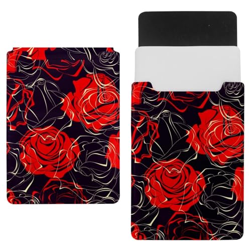 Laptop-Hülle, Tragetasche, Schutzhülle, 1,239,5 cm, wasserdicht, schmal, für Tablet, Notebook, rote Rosen von VAPOKF