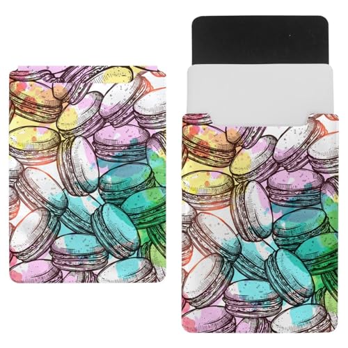 Laptop-Hülle, Tragetasche, Schutzhülle, wasserdicht, schmal, für Tablet, Notebook, Aquarell-Makronen von VAPOKF
