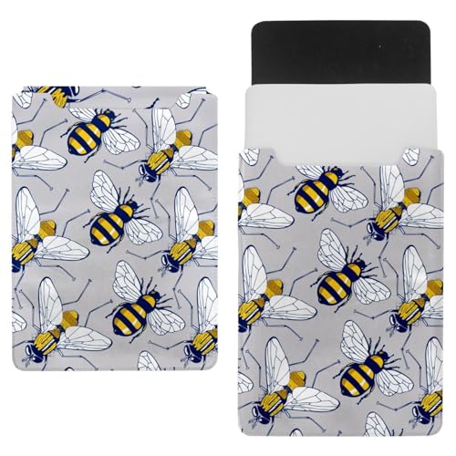 Laptop-Hülle, Tragetasche, Schutzhülle, wasserdicht, schmal, für Tablet, Notebook, Motiv: fliegende Bienen von VAPOKF