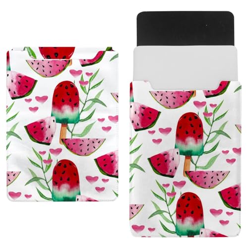 Laptop-Hülle, Tragetasche, Schutzhülle, wasserdicht, schmal, für Tablet, Notebook, Sommerwassermelone und Eis am Stiel von VAPOKF