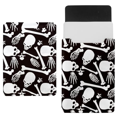 Laptop-Hülle, Tragetasche, Schutztasche, 1,069.3 cm, wasserdicht, schmal, Computer-Abdeckung für Tablet, Notebook – Tag der Toten Totenkopf und Knochen von VAPOKF