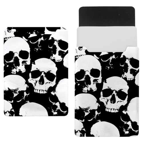 Laptop-Hülle, Tragetasche, Schutztasche, 1,107,4 cm, wasserdicht, schmal, für Tablet, Notebook, Grunge Human Skull von VAPOKF