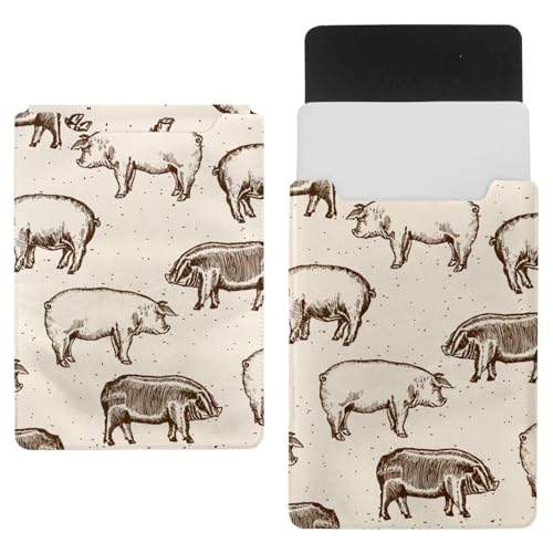 Laptop-Hülle, Tragetasche, Schutztasche, 602 cm, wasserdicht, schmal, für Tablet, Notebook, Schweinefarm von VAPOKF