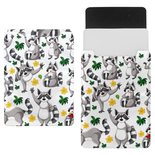 Laptop-Hülle, Tragetasche, Schutztasche, 759,5 cm, wasserdicht, schmal, Computer-Abdeckung für Tablet, Notebook – lustiges Waschbär-Tier von VAPOKF