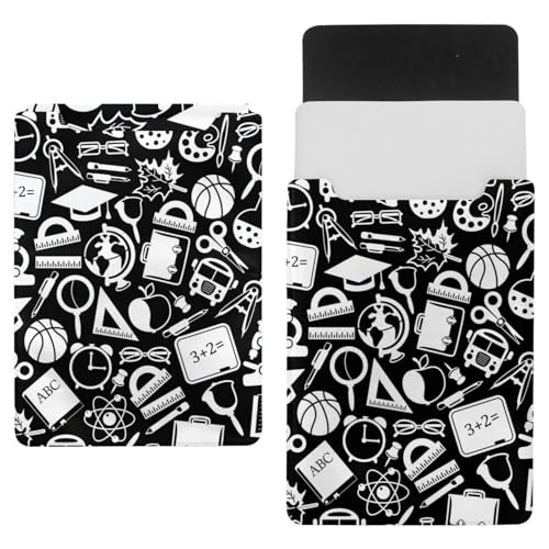 Laptop-Hülle, Tragetasche, Schutztasche, 90 Zoll, wasserdicht, schmal, für Tablet, Notebook, Schulbedarf auf Schwarz von VAPOKF