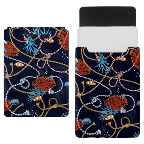 Laptop-Hülle, Tragetasche, Schutztasche, 934,7 cm, wasserdicht, schmal, für Tablet, Notebook, Unterwasser-Seil, Fische, Korallen von VAPOKF