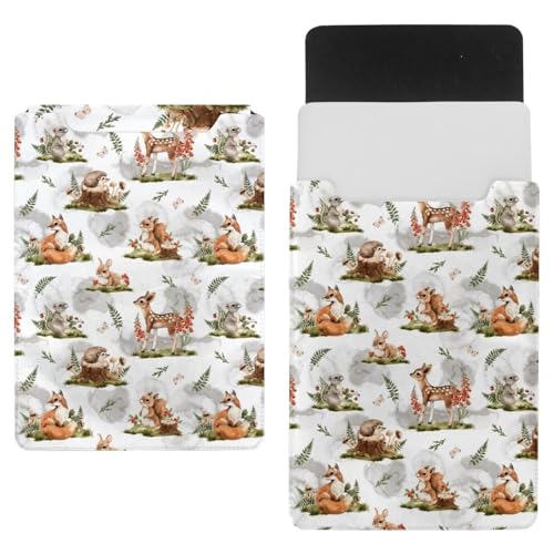 Laptop-Schutzhülle, 774,7 cm (308 Zoll), wasserdicht, schmal, Computer-Abdeckung für Tablet, Notebook, Wald, Hirsch, Maus, Fuchs, Eichhörnchen, Hase, Igel von VAPOKF