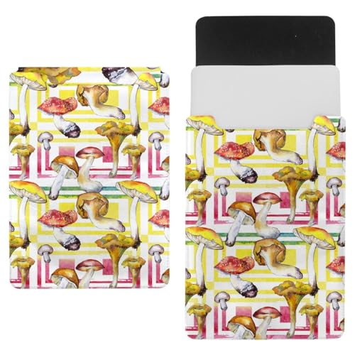 Laptop-Schutzhülle, Schutzhülle, 1,239,5 cm, wasserdicht, schmal, für Tablet, Notebook, Pilz auf farbigen Streifen von VAPOKF