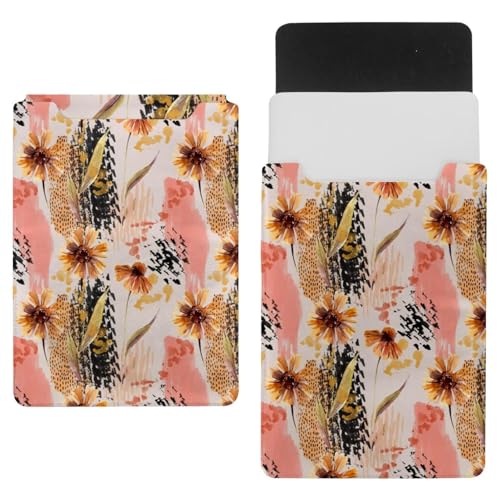 Laptop-Schutzhülle, Schutzhülle, 1,239,5 cm, wasserdicht, schmal, für Tablet, Notebook, abstraktes Blumenmuster von VAPOKF