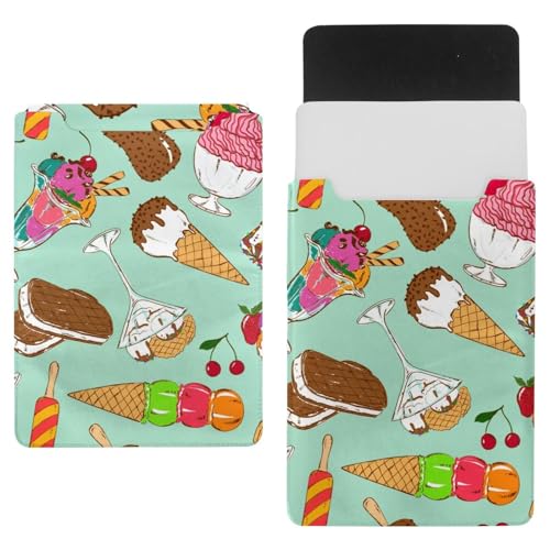 Laptop-Schutzhülle, Schutzhülle, 1,239,5 cm, wasserdicht, schmal, für Tablet, Notebook, buntes Cartoon-Design, cremefarben von VAPOKF