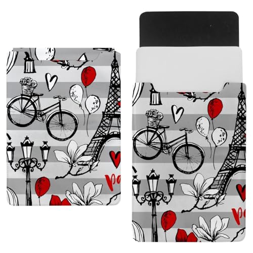 Laptophülle, Tragetasche, Schutzhülle, 1,239,5 cm, wasserdicht, schmal, für Tablet, Notebook – Reisen in Paris von VAPOKF