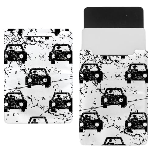 Laptophülle, Tragetasche, Schutztasche, 442 cm, wasserdicht, schmal, für Tablet, Notebook, Grunge schwarzes Auto-Muster von VAPOKF