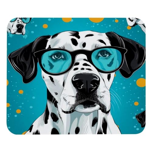 VAPOKF Gaming-Mauspad, Dalmatiner-Hund mit blauer Sonnenbrille, Mauspad für Schreibtisch, Heimbüro, rutschfeste Gummiunterseite, Tastatur-Pad, Laptop-Schreibtischunterlage VAPOKF Gaming-Mauspad, Dalmatiner-Hund mit blauer Sonnenbrille, Mauspad für Schreibtisch, Heimbüro, rutschfeste Gummiunterseite, Tastatur-Pad, Laptop-Schreibtischunterlage von VAPOKF
