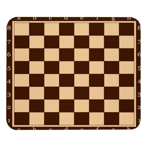 VAPOKF Gaming-Mauspad, Schachbrett-Druck-Mauspad für Schreibtisch, Heimbüro, rutschfeste Gummiunterseite, Tastatur-Pad, Laptop-Schreibtischunterlage von VAPOKF
