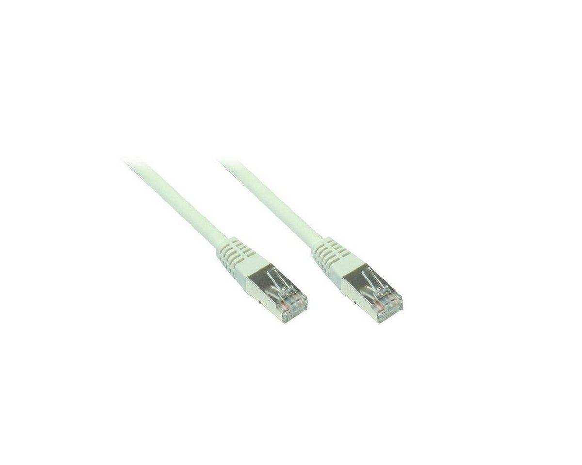 VARIA 805H-003 - Patchkabel Cat.5e, F/UTP, 0.25m, grau LAN-Kabel, (25,00 cm) von VARIA