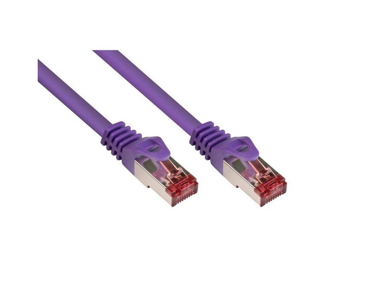 VARIA 8060-005V - Patchkabel Cat.6, S/FTP, 0,5m, violett LAN-Kabel, (50,00 cm) von VARIA