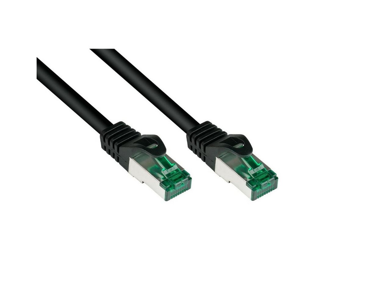 VARIA 8062-H050S - Patchkabel Cat.6a, S/FTP, 5m, schwarz LAN-Kabel, (500,00 cm) von VARIA