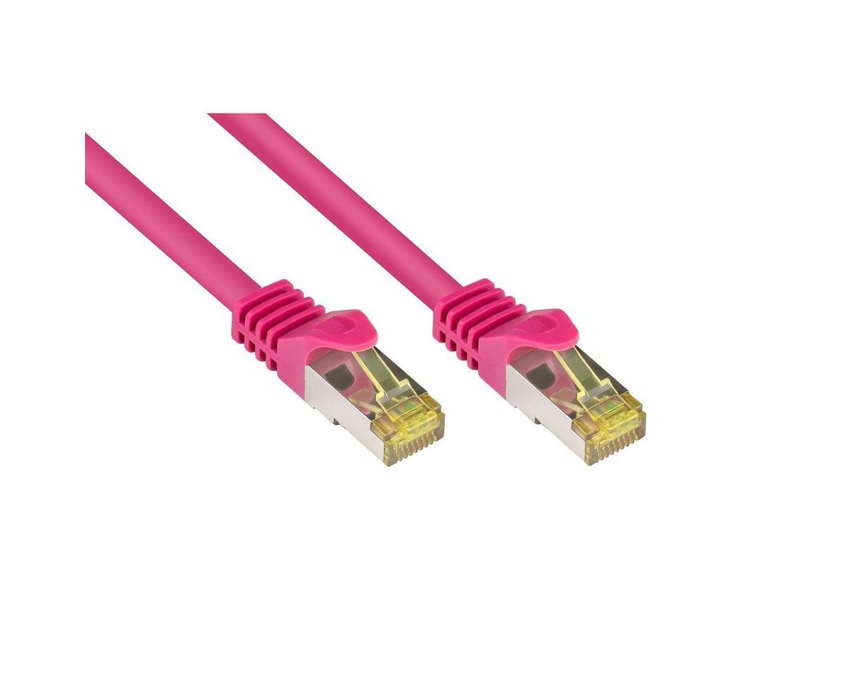 VARIA 8070R-005M - Patchkabel Cat.7, S/FTP, 0,5m, magenta LAN-Kabel, (50,00 cm) von VARIA