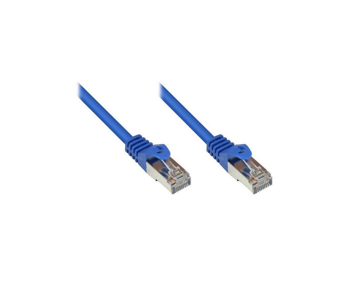 VARIA 855B-002 - Patchkabel Cat.5e, SF/UTP, 0.15m, blau LAN-Kabel, (15,00 cm) von VARIA