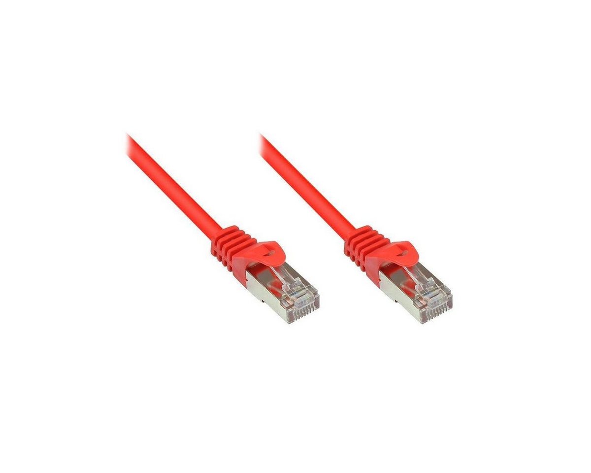 VARIA 855R-005 - Patchkabel Cat.5e, SF/UTP, 0,5m, rot LAN-Kabel, (50,00 cm) von VARIA