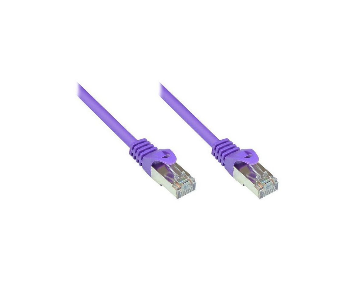 VARIA 855V-002 - Patchkabel Cat.5e, SF/UTP, 0.15m, violett LAN-Kabel, (15,00 cm) von VARIA