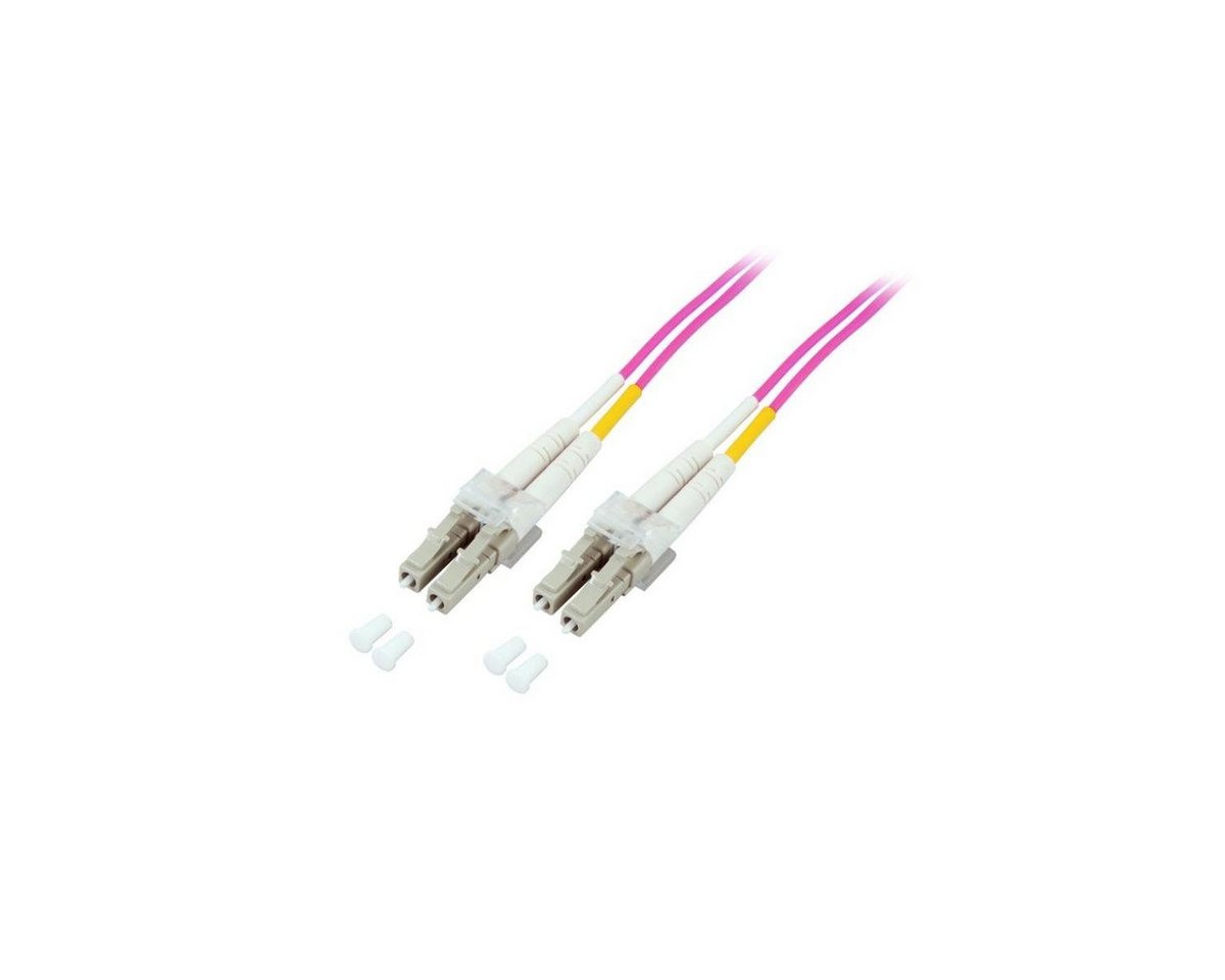 VARIA LWL-Kabel, 15 m, Duplex OM4 (Multimode, 50/125) LC/LC Glasfaserkabel, LC Duplex, (1500,00 cm) von VARIA