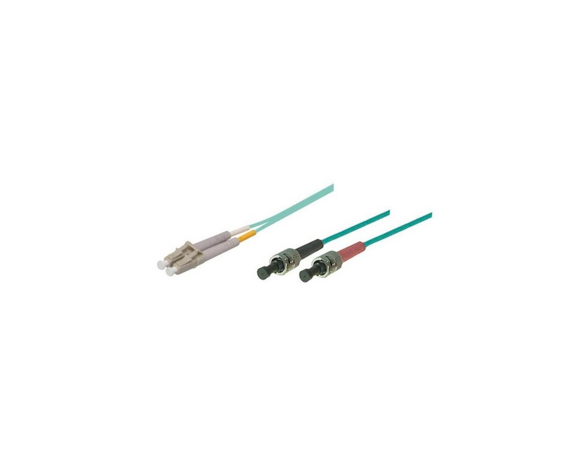 VARIA LWL-Kabel, 2 m, Duplex OM3 (Multimode, 50/125) ST/LC Glasfaserkabel, LC Duplex, (200,00 cm) von VARIA