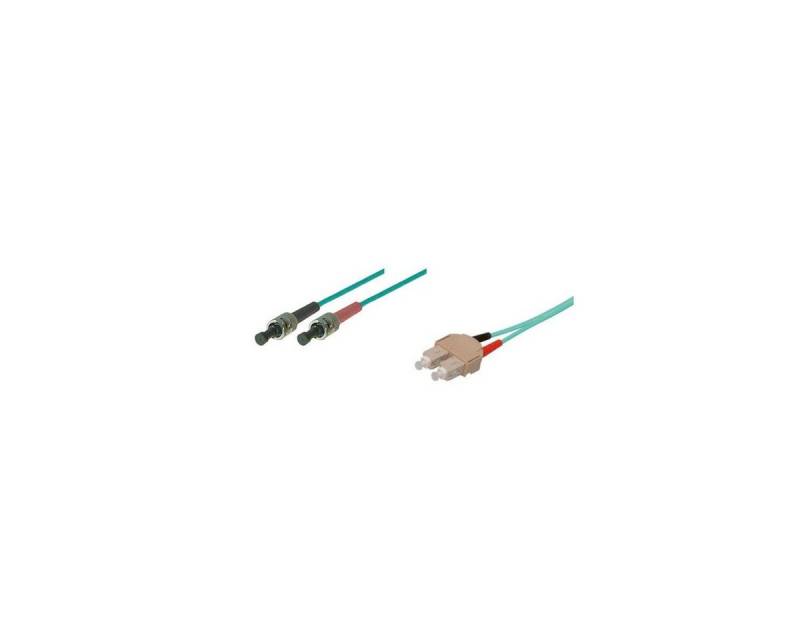 VARIA LWL-Kabel, 20 m, Duplex OM3 (Multimode, 50/125) ST/SC Glasfaserkabel, ST Duplex, (2000,00 cm) von VARIA