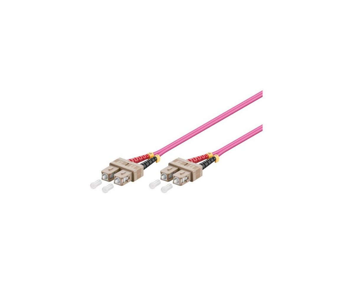 VARIA LWL-Kabel, 3 m, Duplex OM4 (Multimode, 50/125) SC/SC Glasfaserkabel, SC Duplex, (300,00 cm) von VARIA