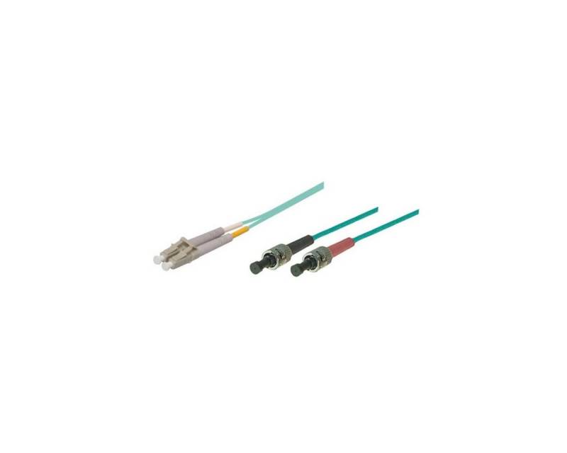 VARIA LWL-Kabel, 5 m, Duplex OM3 (Multimode, 50/125) ST/LC Glasfaserkabel, ST Duplex, (500,00 cm) von VARIA