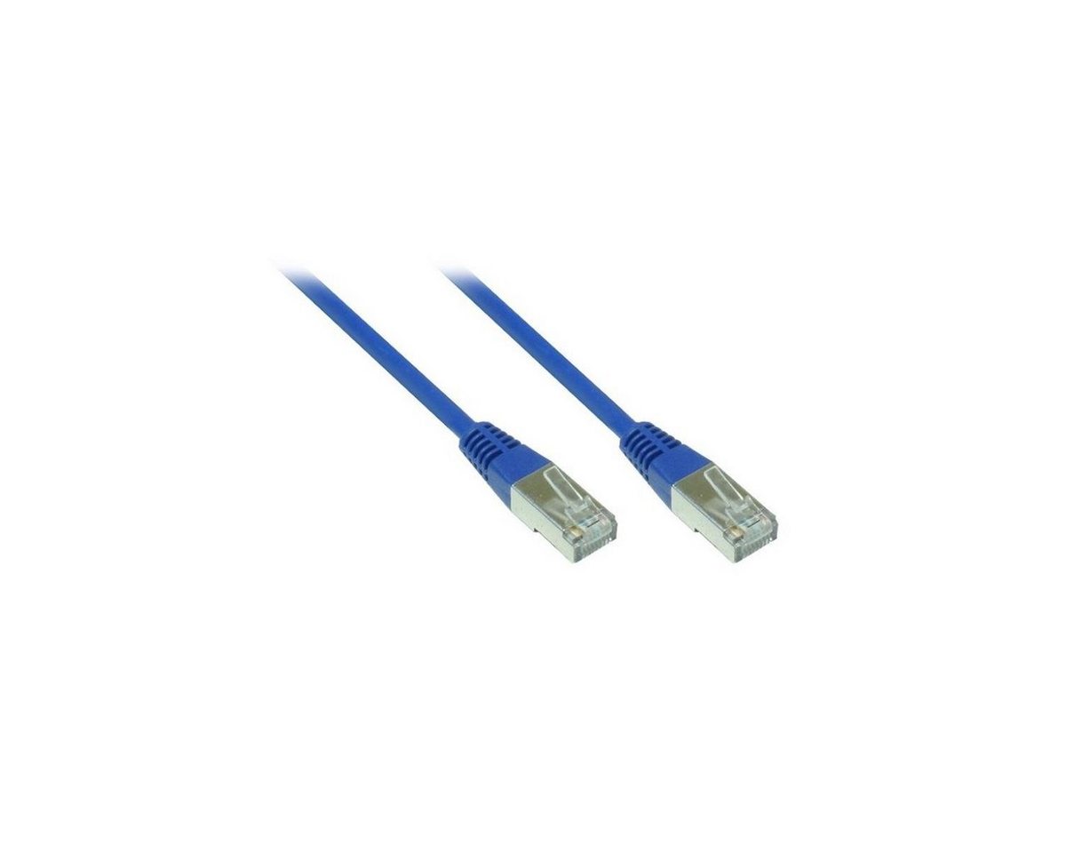 VARIA SO-30902 - Patchkabel Cat.5, F/UTP, 0,5m, blau LAN-Kabel, (50,00 cm) von VARIA