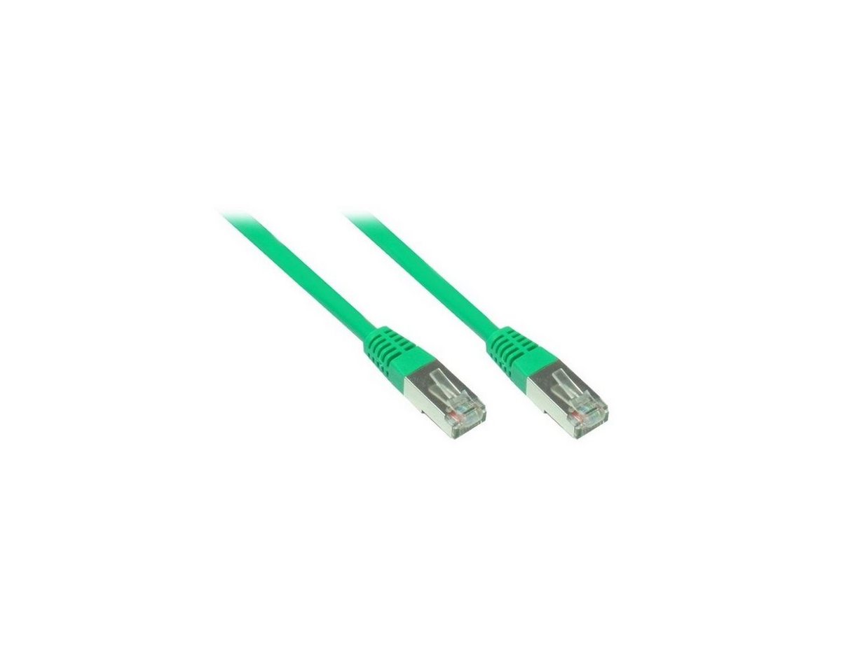 VARIA SO-30919 - Patchkabel Cat.5, F/UTP, 1m, grün LAN-Kabel, (100,00 cm) von VARIA